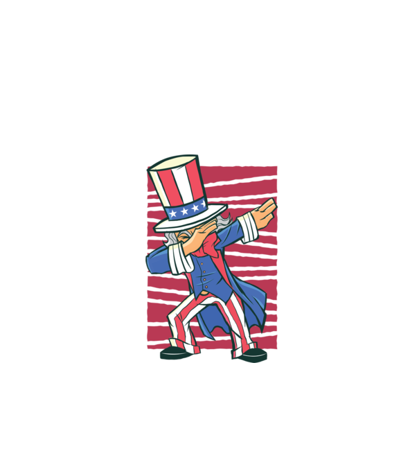 Uncle Sam DAB model alb pe tricou