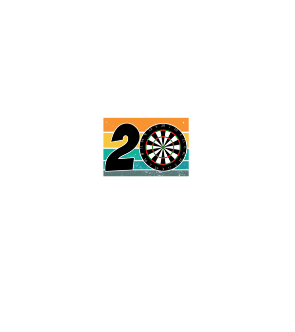 'I''m not 20 I''m double 10 darts birthday' model negru pe tricou