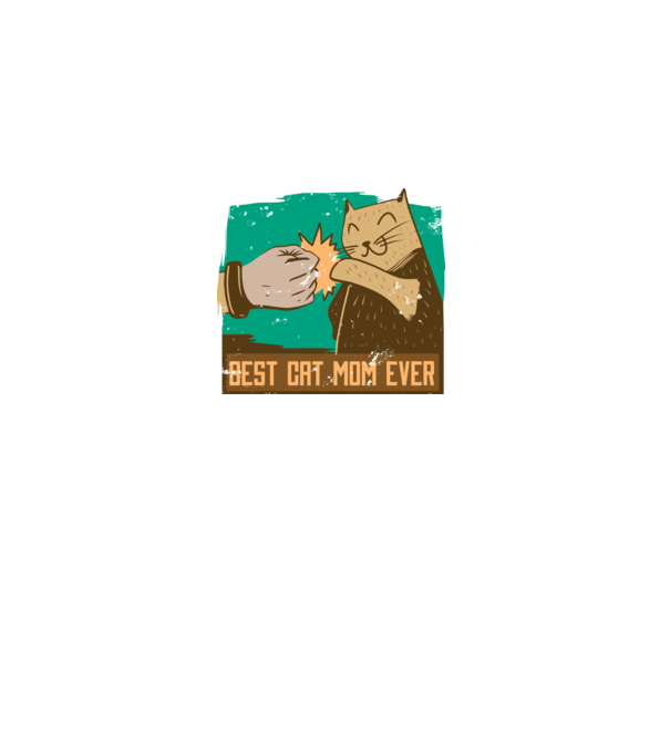 Best Cat Mom Ever - Cea mai bună mamă cu pisici model negru pe tricou