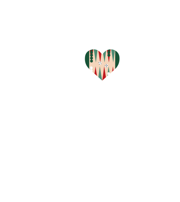 Love Backgammon model negru pe tricou