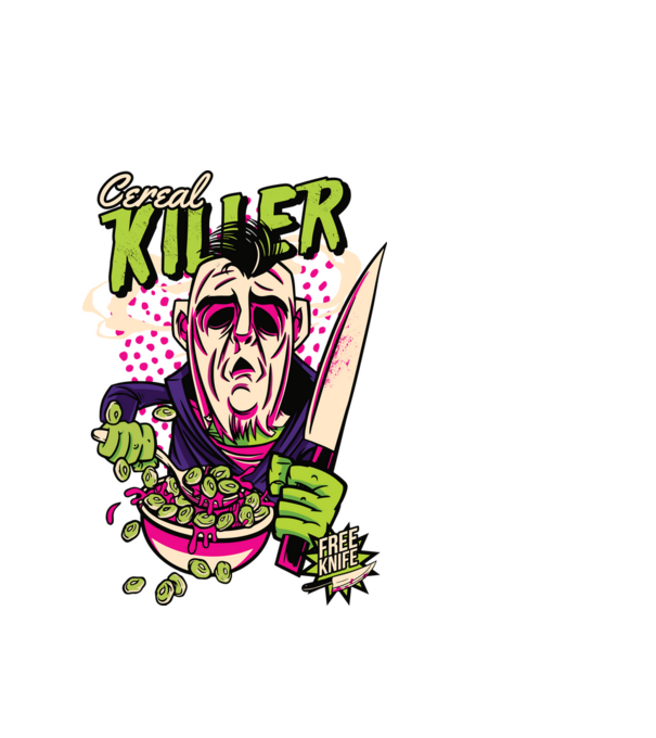 Cereale Killer Fulgi de cereale model alb pe tricou