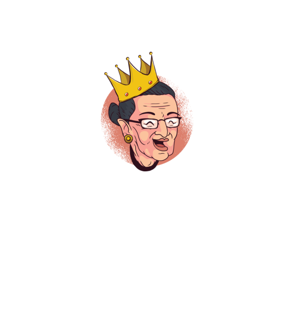 Ruth Bader Ginsburg model negru pe tricou