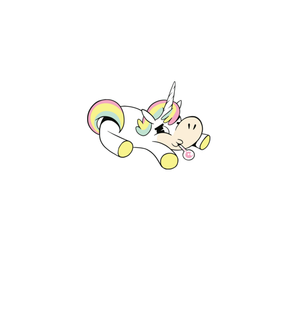 Unicorn bolnav model gri pe tricou