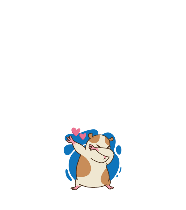 Hamster DAB model negru pe tricou