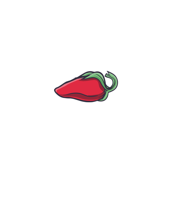Got Spice ardei model albastru deschis pe tricou