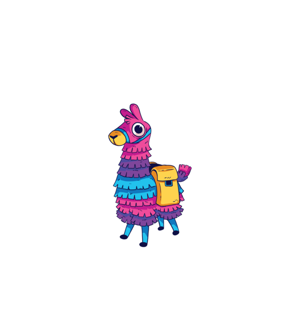Fortnite LLama - Tricou gamer cu lama model negru pe tricou