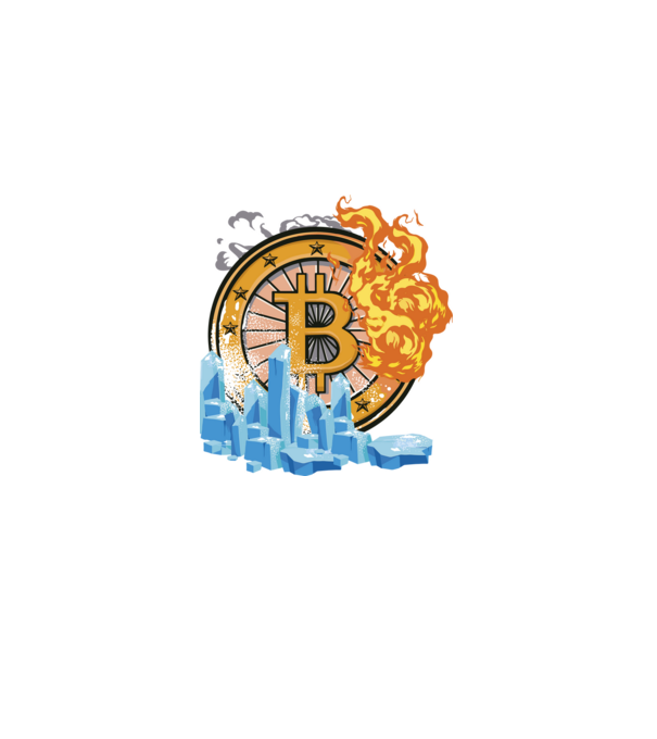 Logo Bitcoin model negru pe tricou