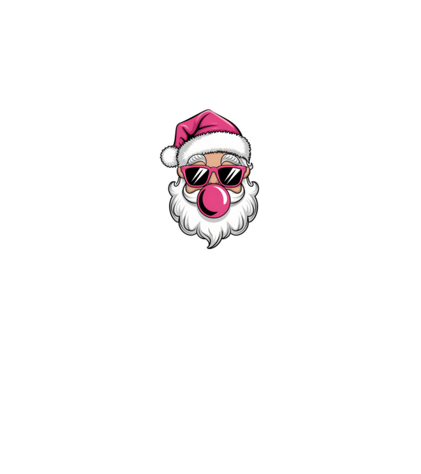 Bubble gum Santa 2 model negru pe tricou