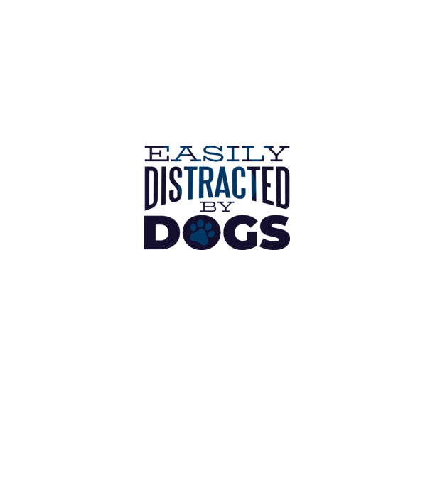 Easily Distracted By Dogs Tricou cu Câine amuzant model roz pe tricou