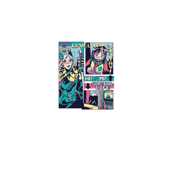 Anime Vaporwave benzi desenate model alb pe tricou
