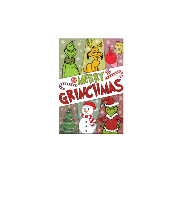 Merry Grinchmas - Grinch model negru pe tricou