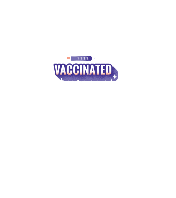 Vaccinat model negru pe tricou