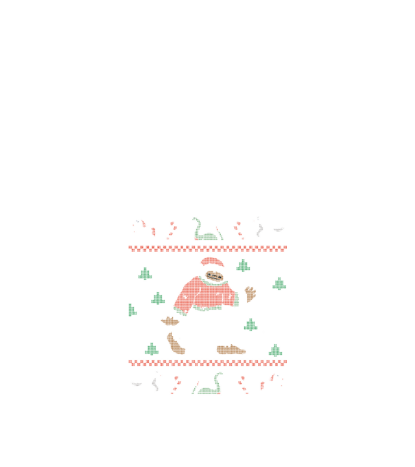 Ugly Sweater Yeti model negru pe tricou