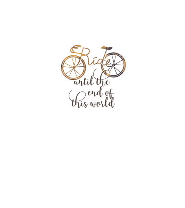 Ride until the end of this world model alb pe tricou