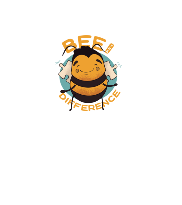 Bee the Difference - Fii tu însuți diferența model negru pe tricou