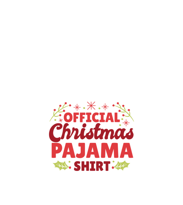 Pijama de Crăciun model alb pe tricou