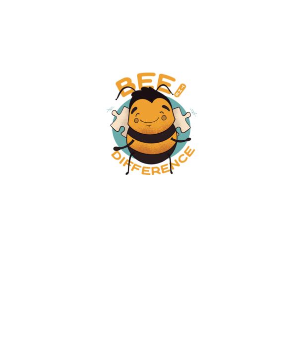 Bee the Difference - Fii tu însuți diferența model negru pe tricou