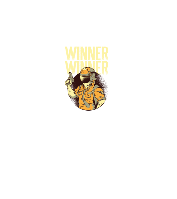 Winner Winner Chicken Dinner PUBG tricou model negru pe tricou