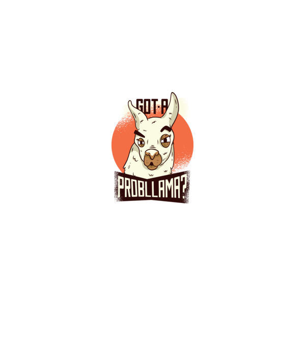 Got a Probllama? Lama model turcoaz pe tricou