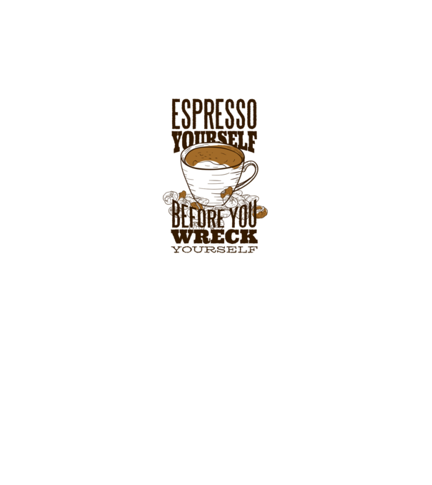 Espresso Yourself cu Cafea model gri pe tricou
