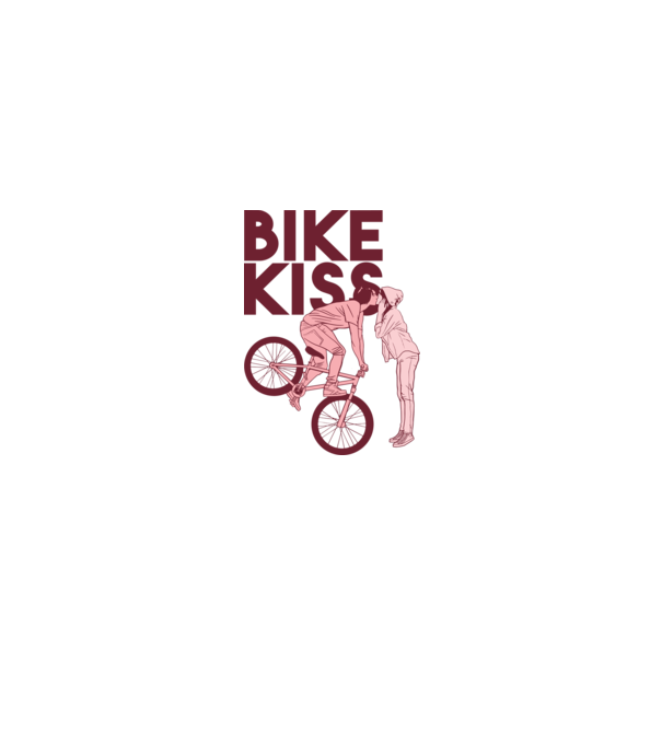 Pupici cu bicicletă model alb pe tricou