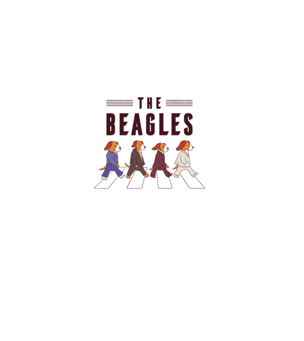 The Beagles model albastru deschis pe tricou
