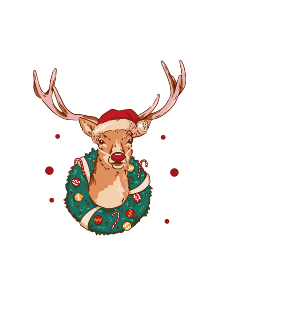 Oh deer, Christmas is here model negru pe tricou