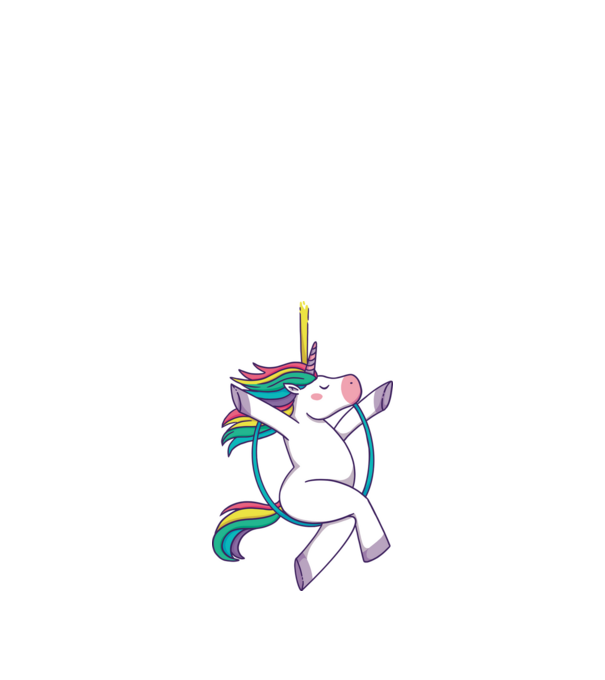 Unicorn pe cerc model nisipiu pe tricou