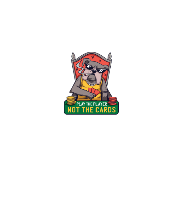 Bulldog Poker model negru pe tricou