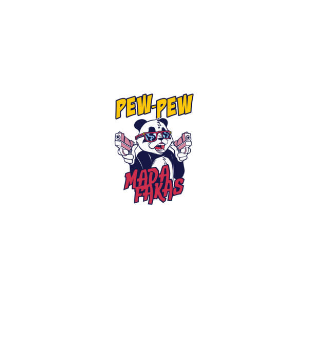 Pew Pew Pew Madafakas Panda model turcoaz pe tricou