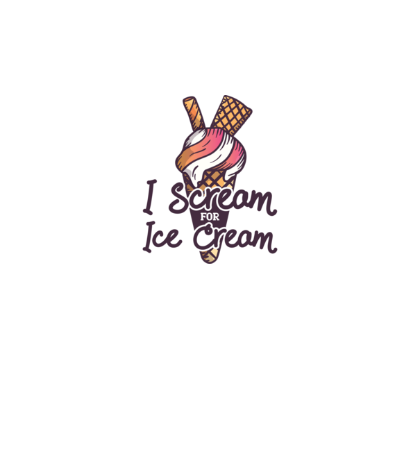 I Scream for Ice Cream model gri pe tricou