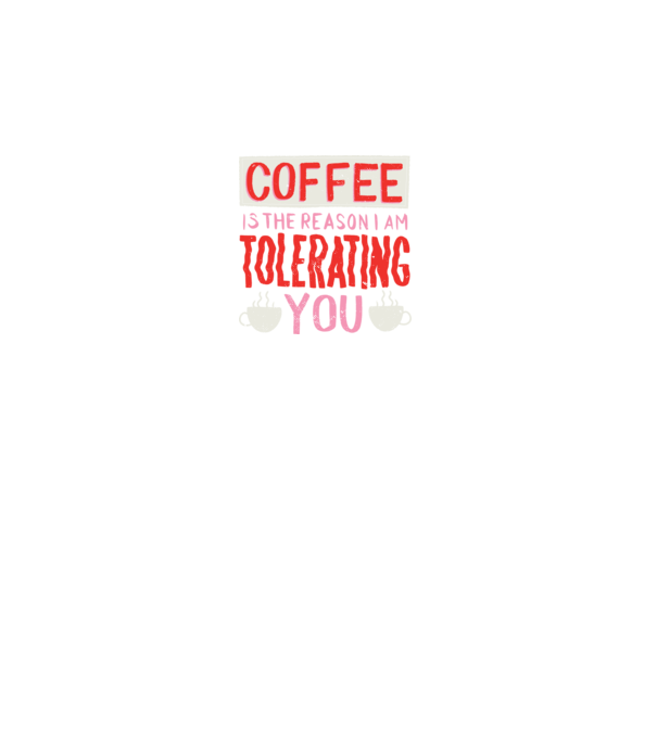 Cafeaua este motivul pentru care încă te mai suport model negru pe tricou