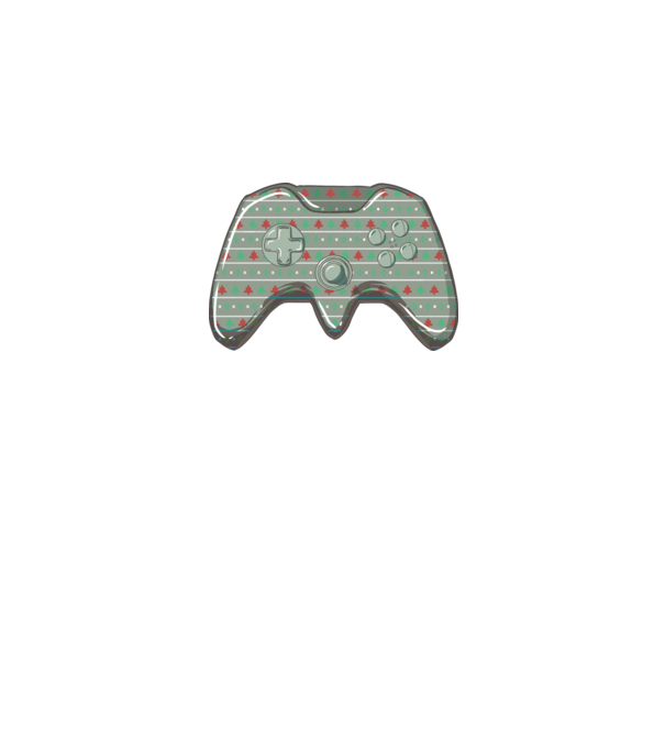 Controler Gamer Crăciun model alb pe tricou