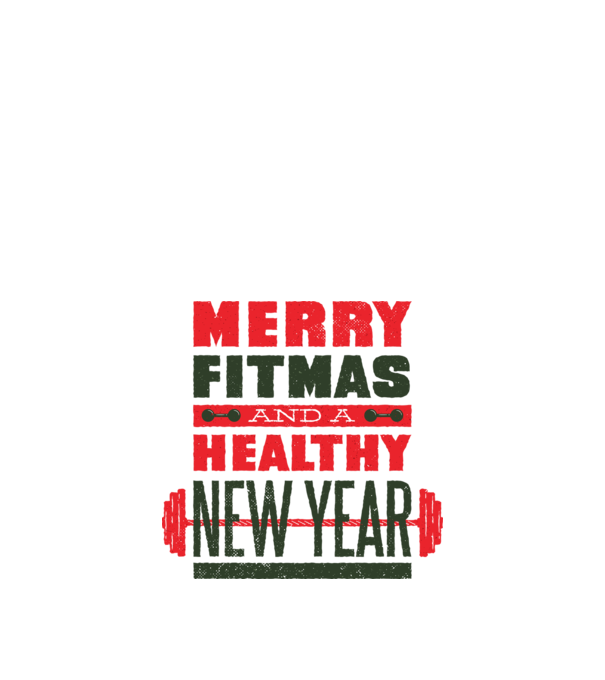 Merry Fitmas and a Healthy New Year tricou amuzant antrenament model alb pe tricou