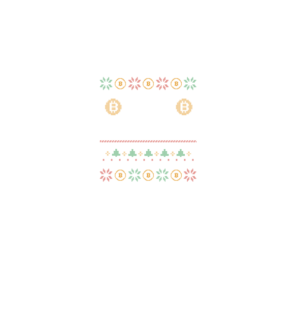 Buy the Dip Bitcoin Ugly Sweater model negru pe tricou
