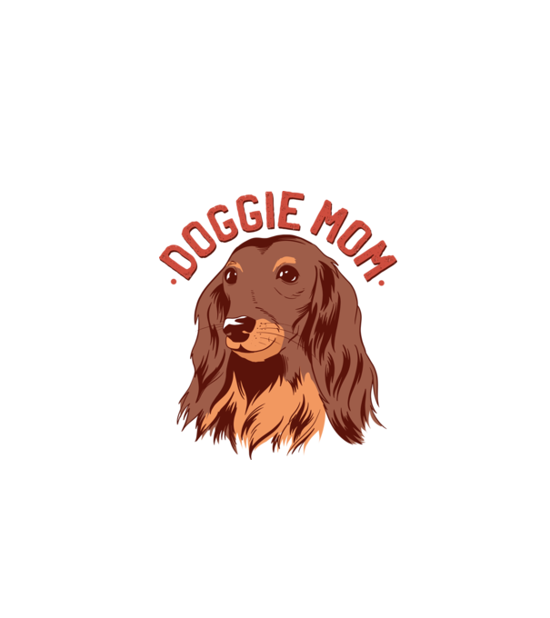 Mamă de Câine model alb pe tricou