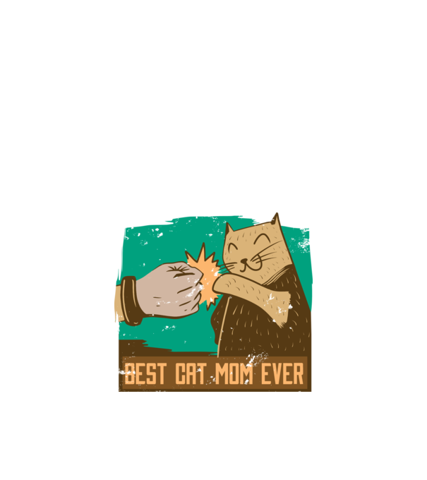 Best Cat Mom Ever - Cea mai bună mamă cu pisici model negru pe tricou