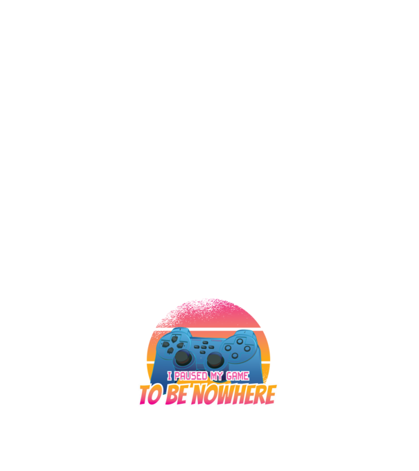 I paused my game to be nowhere model alb pe tricou