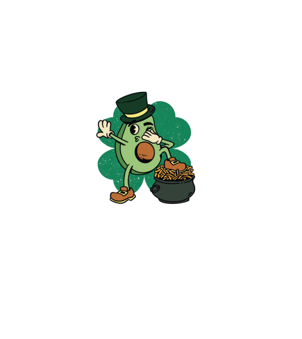 Avocado St. Patrick DAB model roz deschis pe tricou