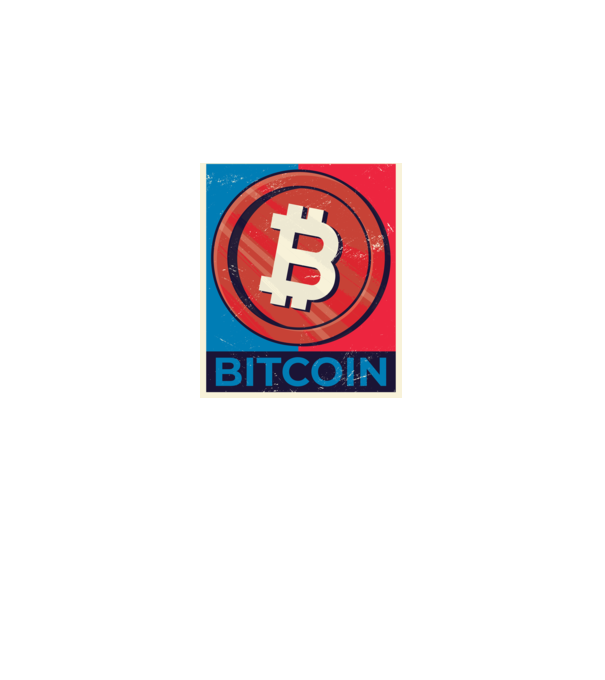 Bitcoin Criptomonedă model negru pe tricou