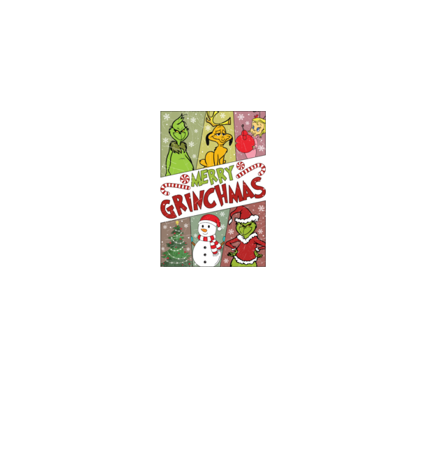 Merry Grinchmas - Grinch model negru pe tricou