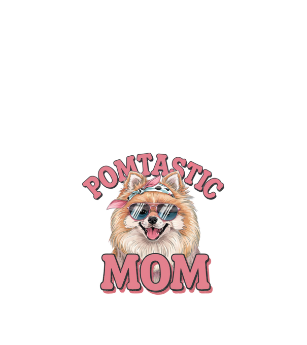 Pomtastic Mom model alb pe tricou