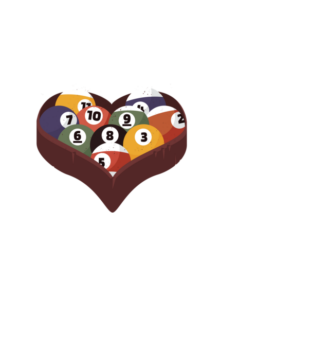 I break hearts - Biliard model albastru închis pe tricou