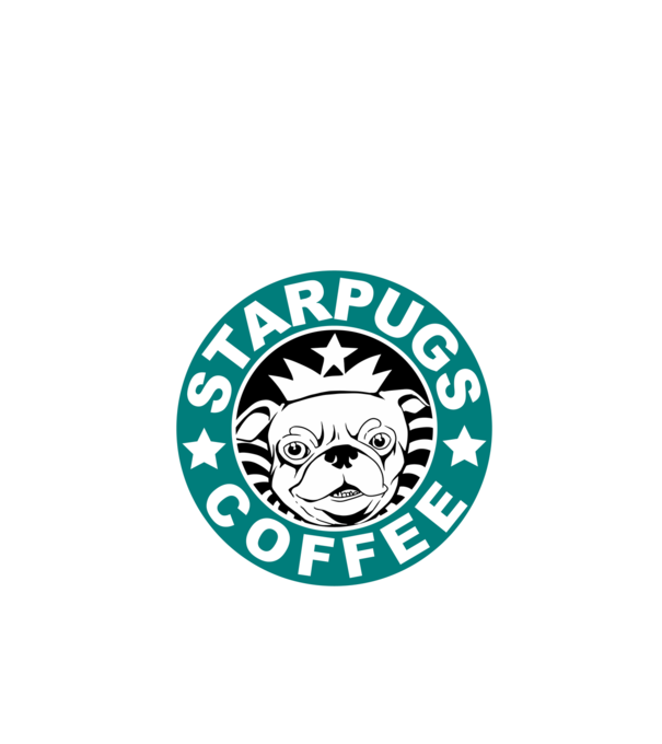 Starpugs Coffee model negru pe tricou