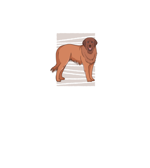 Câine ciobănesc Leonberg model turcoaz pe tricou