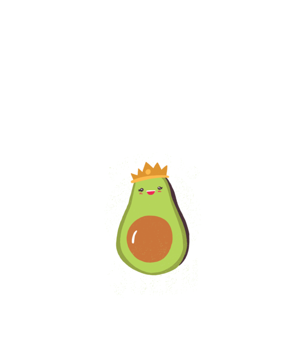 Avocado Queen Regina Avocado model albastru închis pe tricou