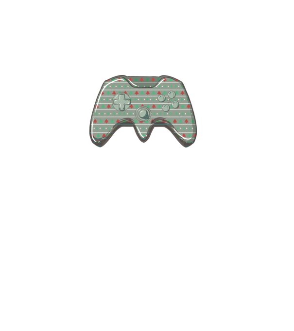Controler Gamer Crăciun model alb pe tricou