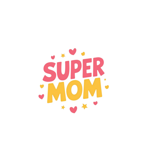 Super Mom Negru model negru pe tricou