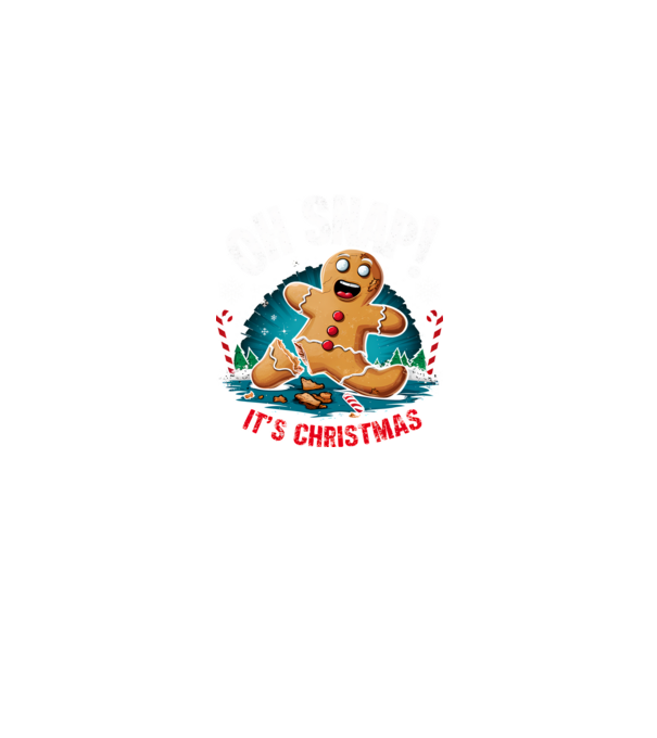 Oh snap! It's christmas Negru model negru pe tricou