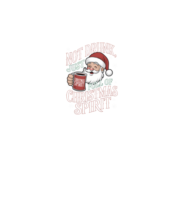 Christmas Spirit Santa model negru pe tricou